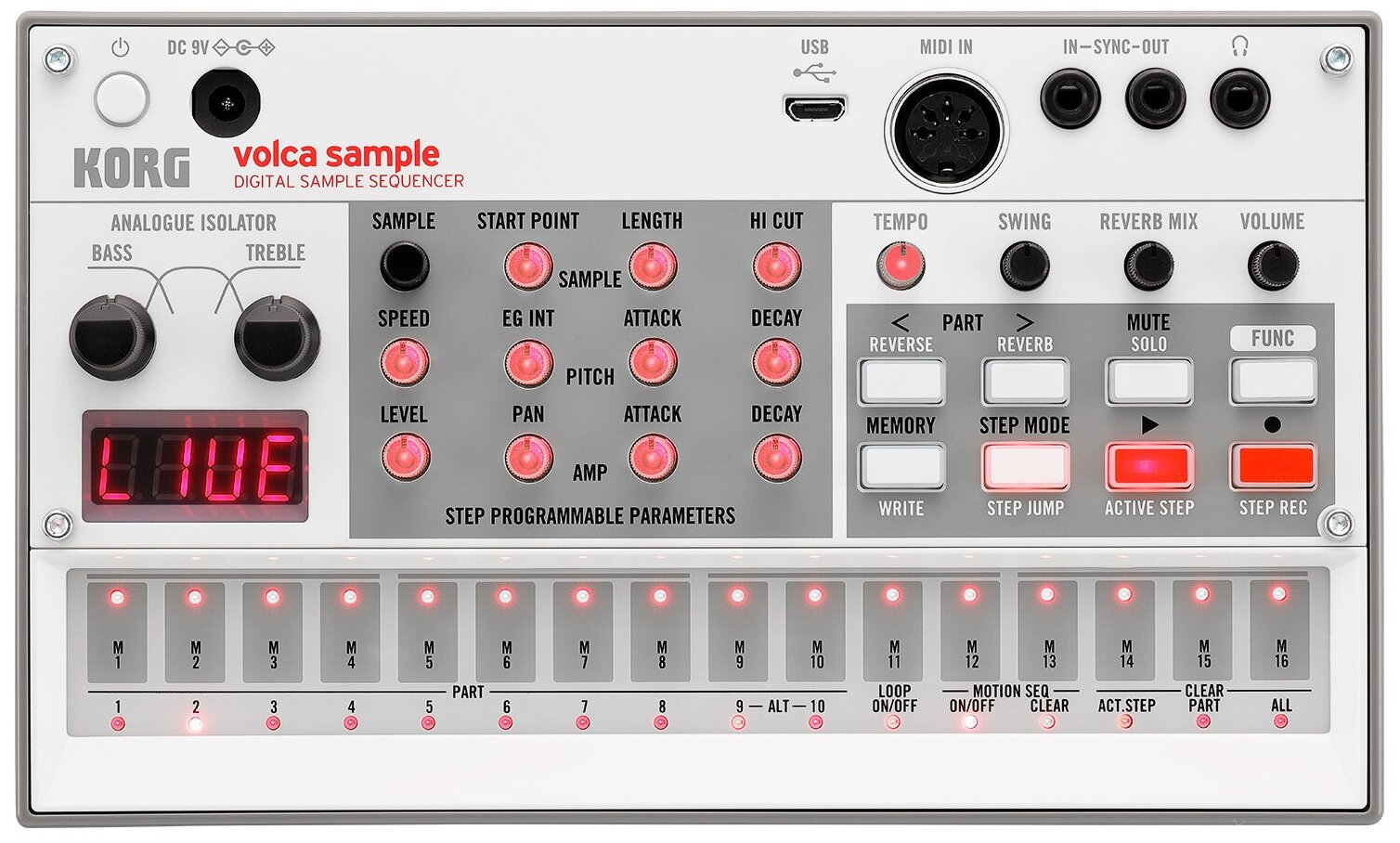 Цифровой сэмплер KORG VOLCA SAMPLE 2