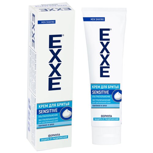 EXXE Крем для бритья Sensitive для чувствительной кожи 100 мл крем для бритья exxe sensitive для чувствительной кожи 100 мл комплект из 10 шт
