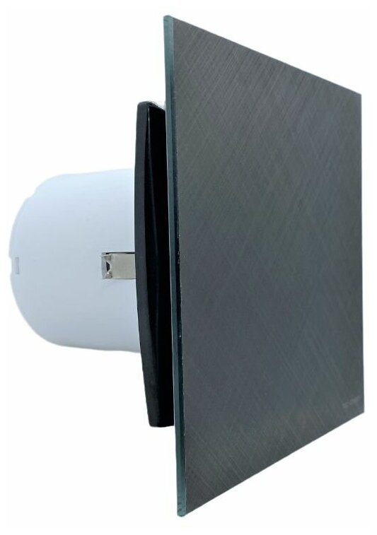 Вентилятор с таймером и датчиком влажности, со стеклянной панелью цвета черный металлик, с обратным клапаном, D100мм, A100МX-H, Сербия - фотография № 13