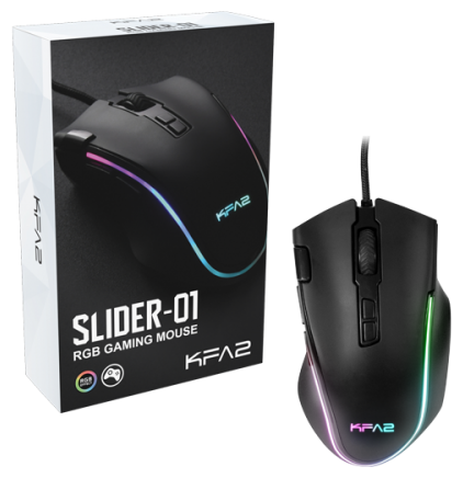 Gaming mouse/ Проводная оптическая мышь игровая SLIDER-01 KFA2