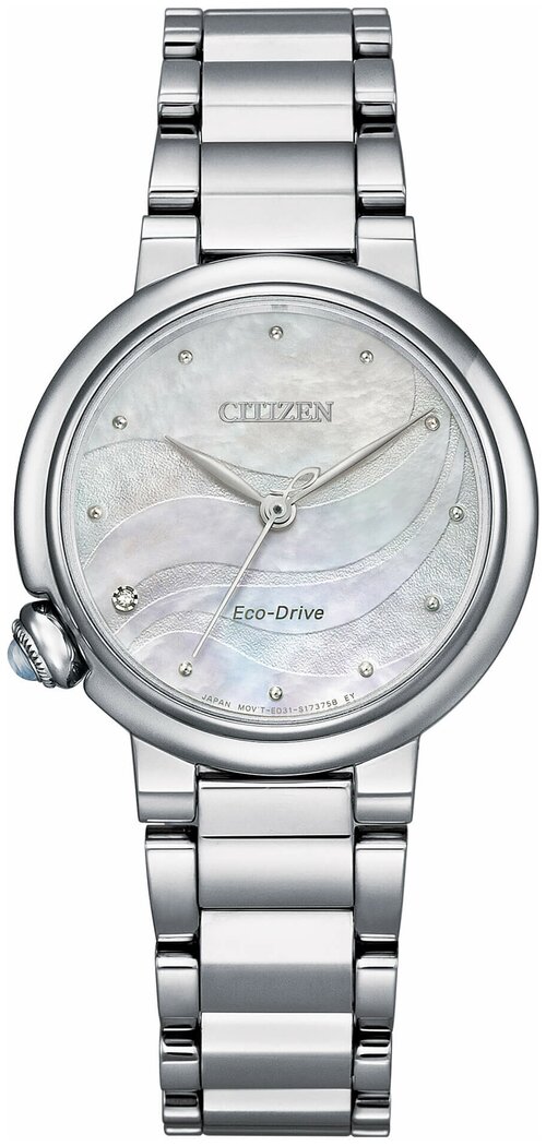 Наручные часы CITIZEN Eco-Drive, серый, серебряный