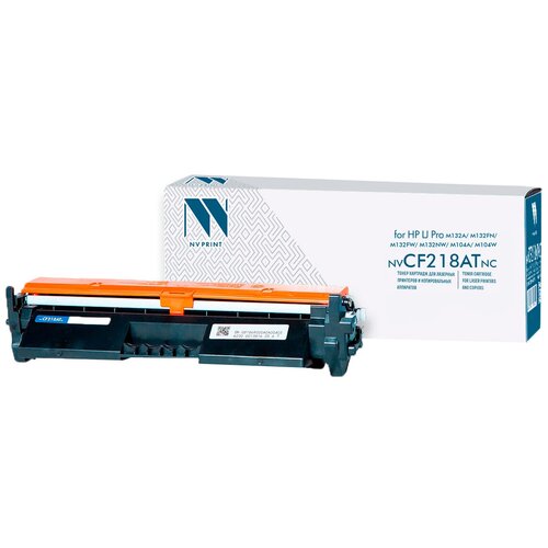 Картридж CF218A (18A) для принтера HP LaserJet Pro M132fw; M132fn; M132a; M132nw; M104a; M104w без чипа картридж galaprint cf218a для hp laserjet pro m104 m104a m104w m132 m132a m132fn m132fw m132nw m103 m133 лазерный совместимый