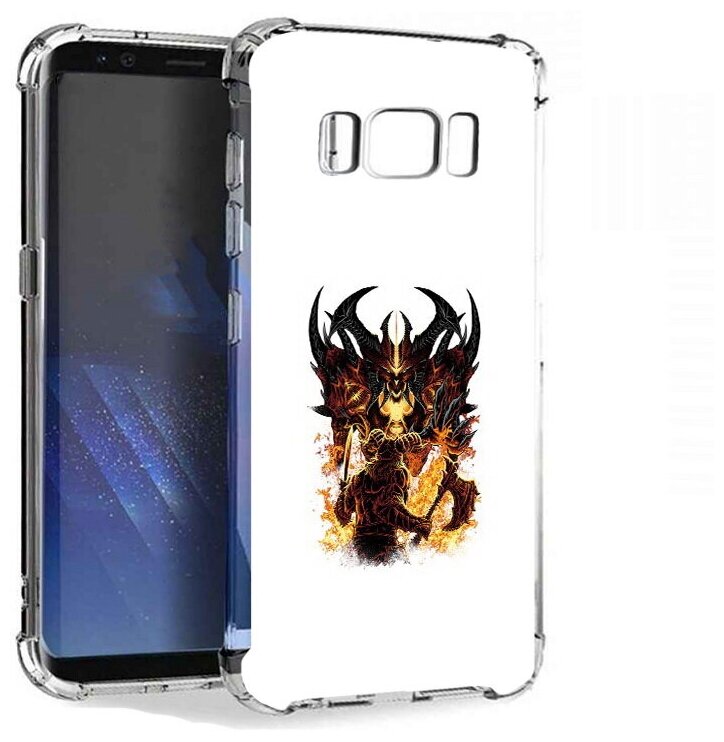 Чехол задняя-панель-накладка-бампер MyPads демон shadow fiend для Samsung Galaxy S8 Plus SM-G955 противоударный