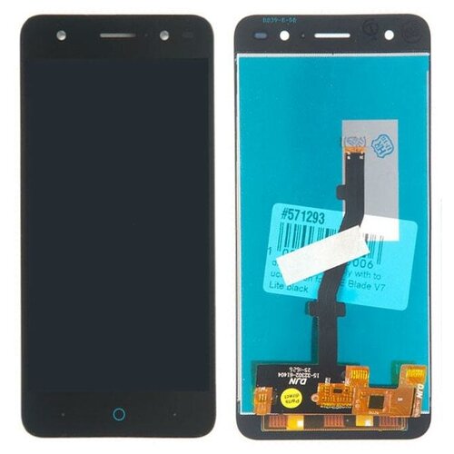 детали для замены адаптера гнезда sim карты для zte blade v7 v7 lite Blade V7 Lite Дисплей в сборе с тачскрином для ZTE Blade V7 Lite черный