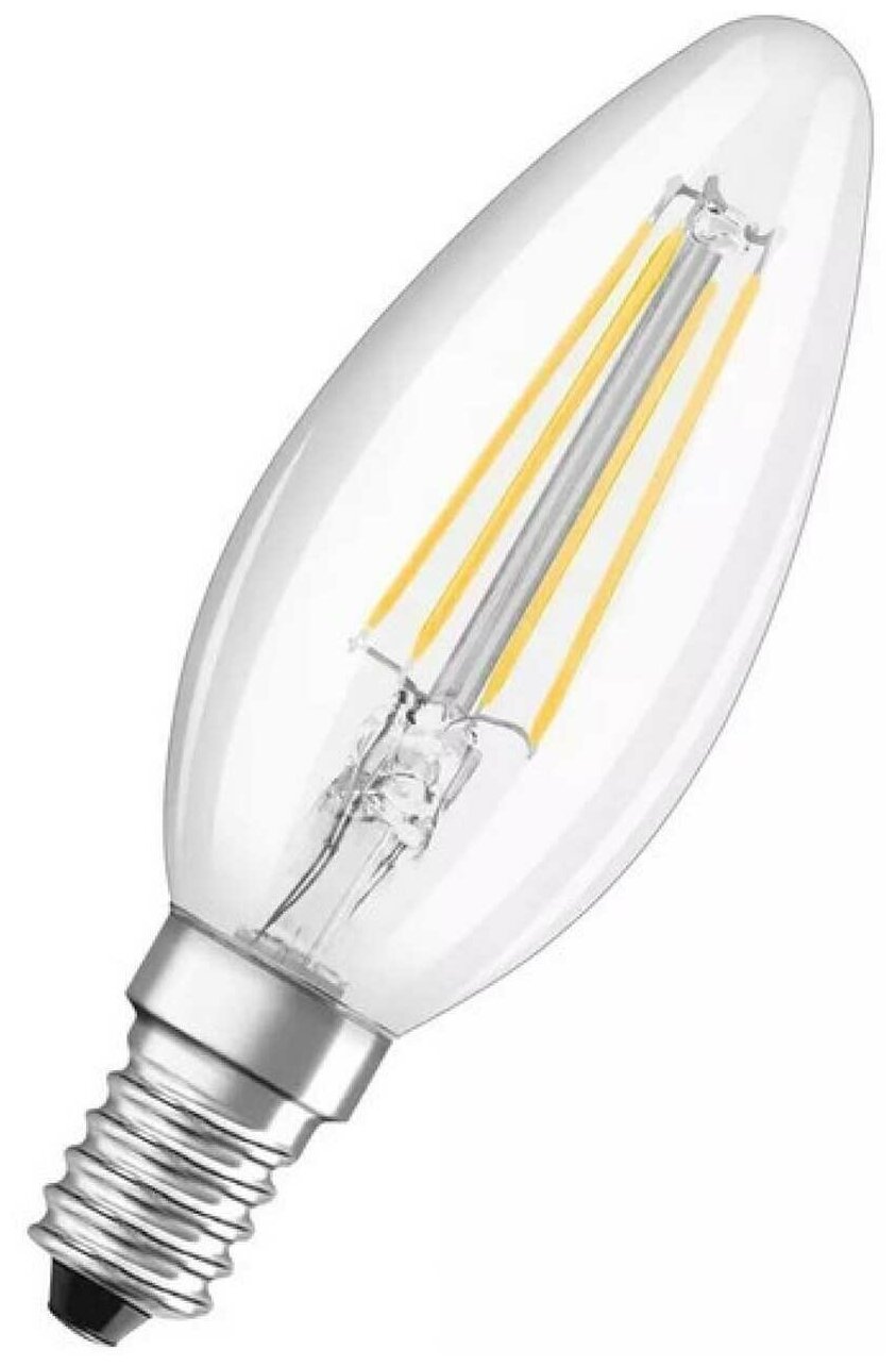 Светодиодная лампа OSRAM DIM LED STAR B Свеча 5Вт E14 520 Лм 2700 К Теплый белый свет 4058075230354