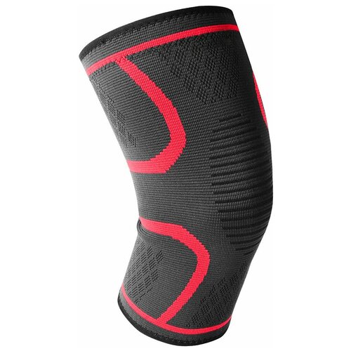 фото C33328 наколенник эластичный р. xl (красный) hawk