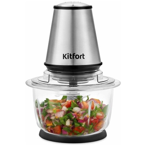 Измельчитель электрический Kitfort КТ-1389 серебристый прозрачный 388900₽
