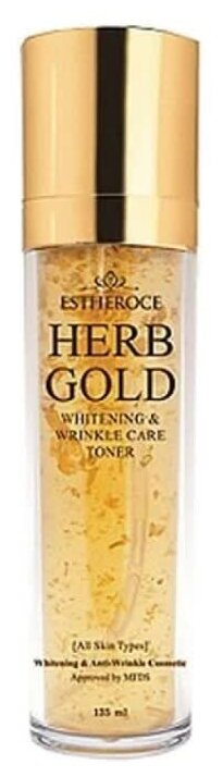 Эмульсия для лица омолаживающая Estheroce Herb Gold Whitening & Wrinkle Care Emulsion 135ml Deoproce - фото №2