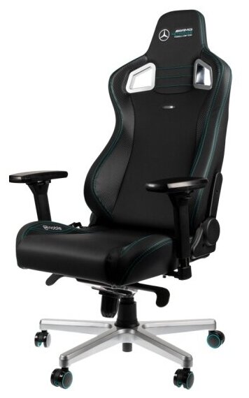 Компьютерное кресло Noblechairs Epic PU игровое, обивка: искусственная кожа, цвет: Mersedes AMG 2021 - фотография № 16
