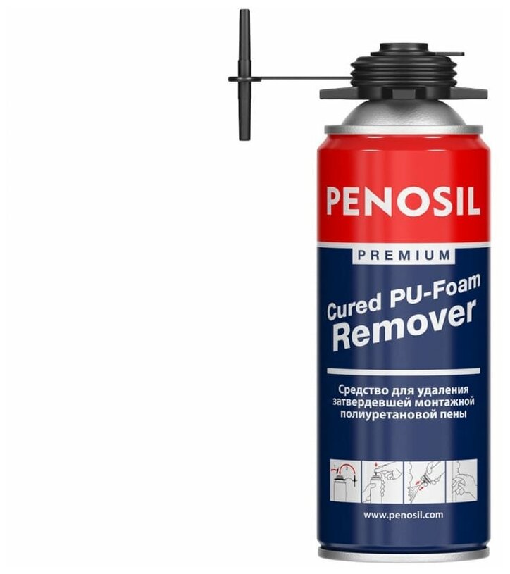 Очиститель застывшей монтажной пены Penosil Cured PU-Foam Remover 340 мл - фотография № 3