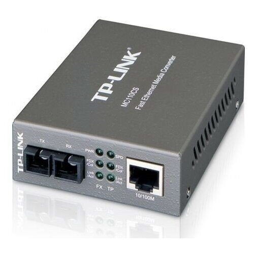 Беспроводной маршрутизатор TP-LINK MC110CS медиаконвертер tp link mc112cs 10 100mbit rj45 sc 802 3u 10 100base tx 100base fx