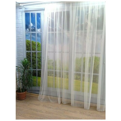 Тюль сетка Фентези персиковый 250x270 см