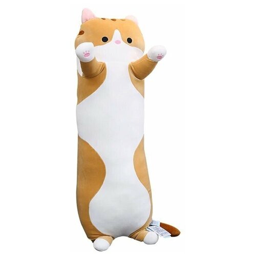 Мягкая игрушка Кот длинный 100 см рыжий