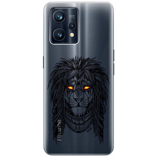 Силиконовый чехол на Realme 9 Pro+, Рилми 9 Про+ с 3D принтом Grand Leo прозрачный чехол книжка на realme 9 pro рилми 9 про с 3d принтом grand leo серый