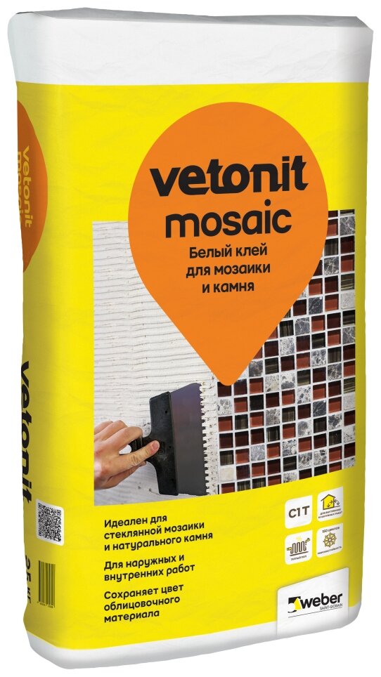фото Клей для плитки Weber Vetonit Mosaic