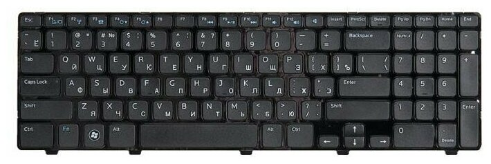 Клавиатура (keyboard) ZeepDeep для ноутбука Dell Inspiron 15-3521 черная с рамкой гор Enter NSK-LA00R