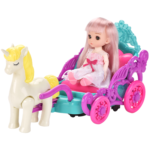 фото Кукла в карете с аксессуарами музыкальные и звуковые эффекты msn toys