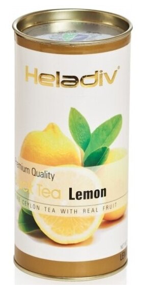 Чай Heladiv Lemon (лимон), черный листовой, 100г - фотография № 6