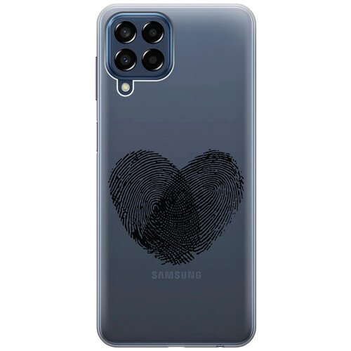 Силиконовый чехол с принтом Lovely Fingerprints для Samsung Galaxy M33 5G / Самсунг М33 5г силиконовый чехол с принтом upc для samsung galaxy m33 5g самсунг м33 5г