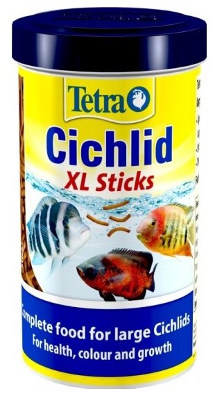 Корм для рыб для всех видов цихлид Tetra Cichlid XL Sticks в палочках 500 мл