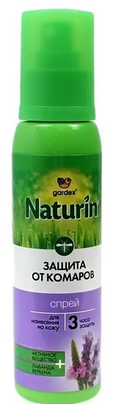 Спрей Gardex Naturin от комаров (лаванда, вербена), 100 мл - фотография № 7