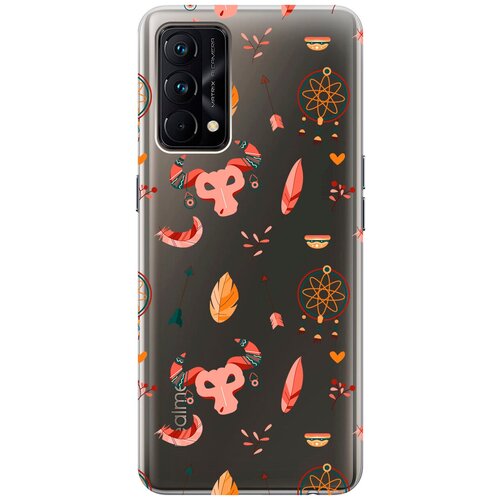 Силиконовый чехол с принтом Boho для Realme GT Master Edition / Рилми ГТ Мастер Едишн силиконовый чехол на realme gt master edition рилми гт мастер едишн с 3d принтом dogs pattern прозрачный