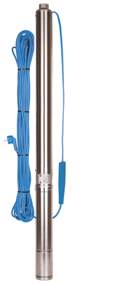 Насос скважинный Aquario ASP 1E-75-75 со встроенным конденсатором с кабелем 50м
