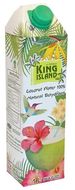 Кокосовая вода 100% KING ISLAND 1000 мл - фотография № 4