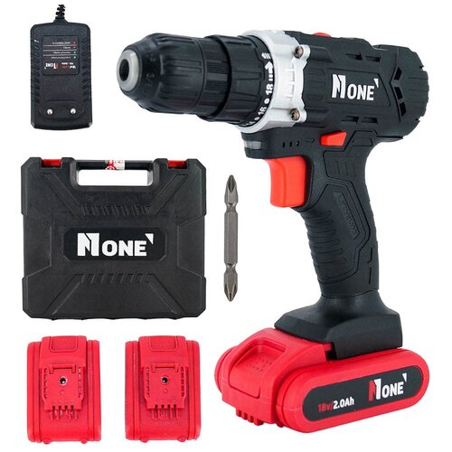 Шуруповерт аккумуляторный дрель шуруповерт NUMBER ONE CD1820-1 в кейсе 32 Нм 18 В 2 АКБ Li-ion 2 Ач 2 скорости 284700₽
