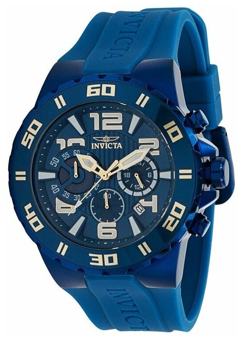 Наручные часы INVICTA Наручные часы Invicta Pro Diver Quartz Chronograph 37754, синий