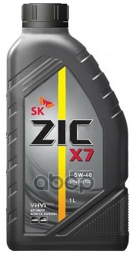 Zic Масло Моторное Zic X7 5w-40 Синтетическое 1 Л 132662