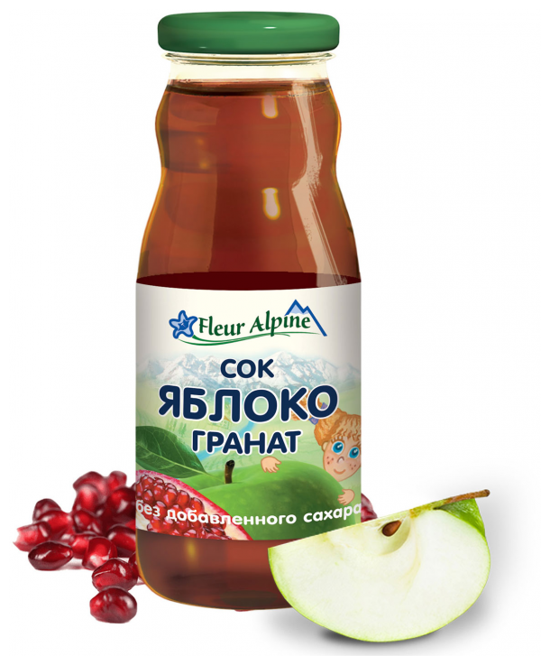 Флёр Альпин - сок яблоко-гранат, 8 мес., 200 мл, 1 шт. - фотография № 4