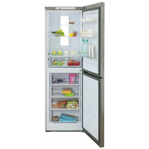 Холодильник Бирюса C840NF, серый металлопласт