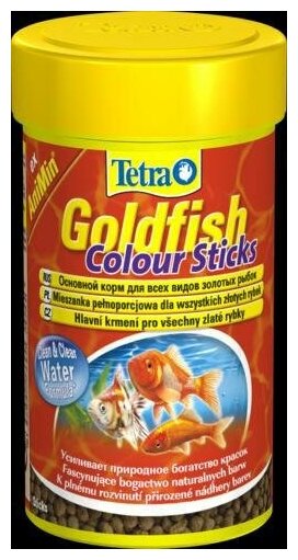 TetraGoldfish Colour Sticks корм в палочках для улучшения окраса золотых рыбок 100 мл - фотография № 13