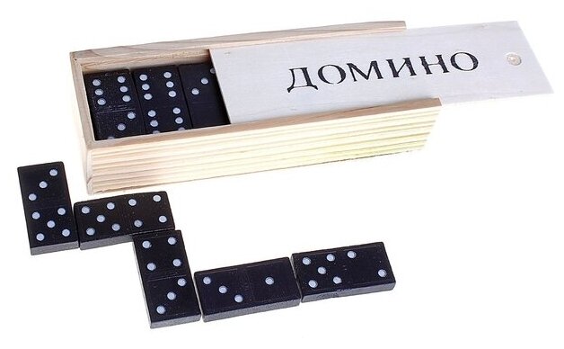 Домино "Классическое", 28 шт, 15 х 5 х 3 см, костяшка 4 х 2 см