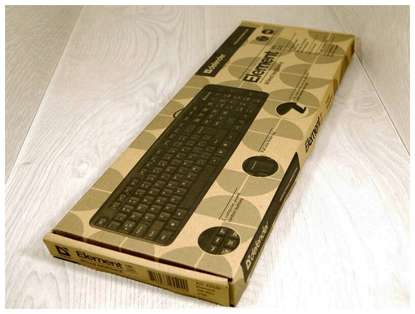 Клавиатура Defender Element HB-520, проводная, черная