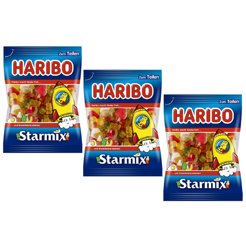 Жевательный мармелад Haribo Starmix, (Германия) (3 уп. х 200 гр.)
