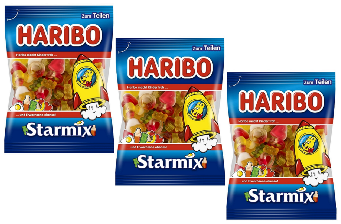 Жевательный мармелад Haribo Starmix, (Германия) (3 уп. х 200 гр.)