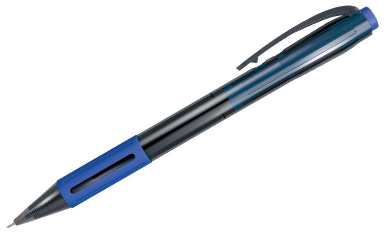 Ручка шариковая автоматическая Berlingo "SI-400" синяя, упаковка 12 шт.