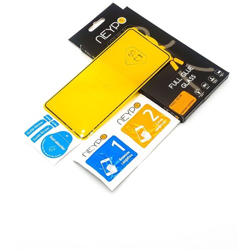 Стекло защитное Neypo для Tecno Spark 7 Full Glue Glass Black Frame NFGL22589