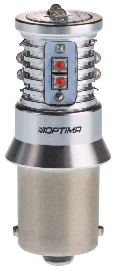 Светодиодная лампа Optima Premium PY21W MINI CREE XB-D CAN YELLOW 12V (жёлтая) (1 лампа)