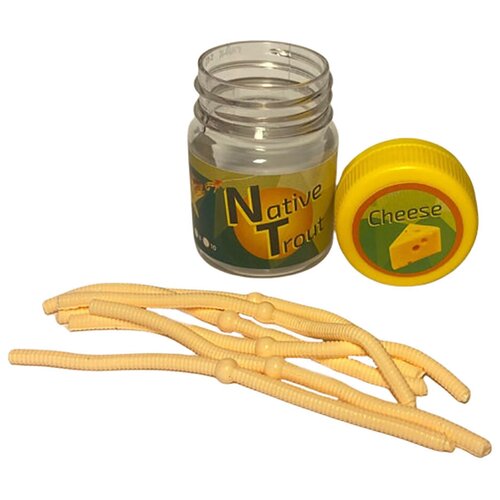 Силиконовая приманка Доширак , Fish Season 105мм , Цвет Бежевый (034) , Ароматизатор Сыр , 6шт/уп