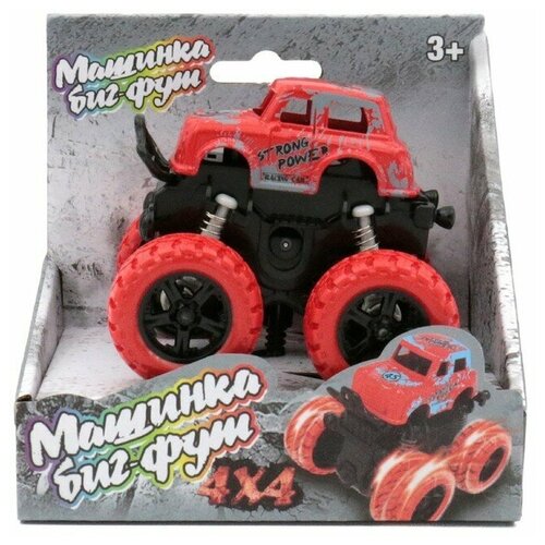 No Name Машинка инерционная Funky Toys 4х4, цвет красный