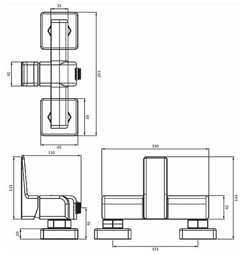 Смеситель для душа Omnires Parma PM7440CR, хром