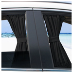 Cолнцезащитные шторки на боковые стекла автомобиля, 2шт, 50х40см, универсальные - изображение