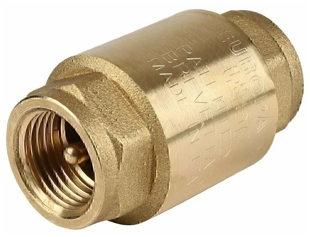 Клапан обратный Itap 1" ВР "EUROPA" с металлической мембраной, латунь