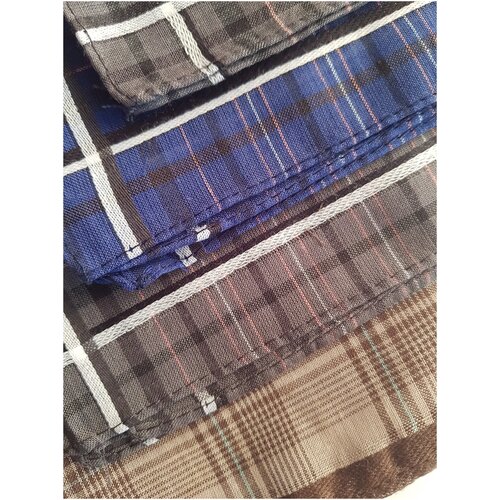 Мужской носовой платочек 5 шт в клетку 27х27