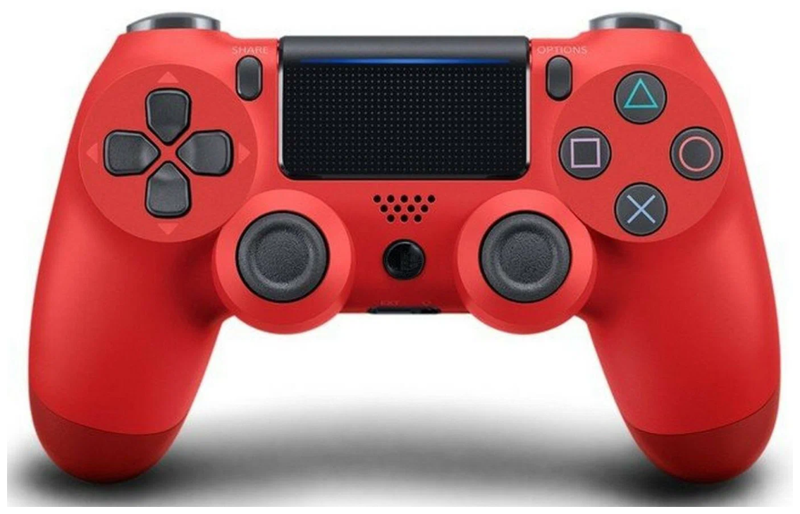 Джойстик игровой геймпад беспроводной для PS4 / ПК / Bluetooth / USB / красный