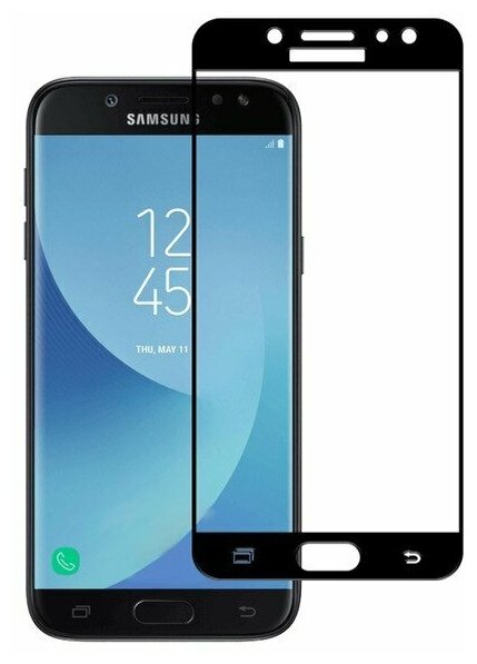 Защитное стекло 5D Glass Pro для Samsung Galaxy J7 2017 черное