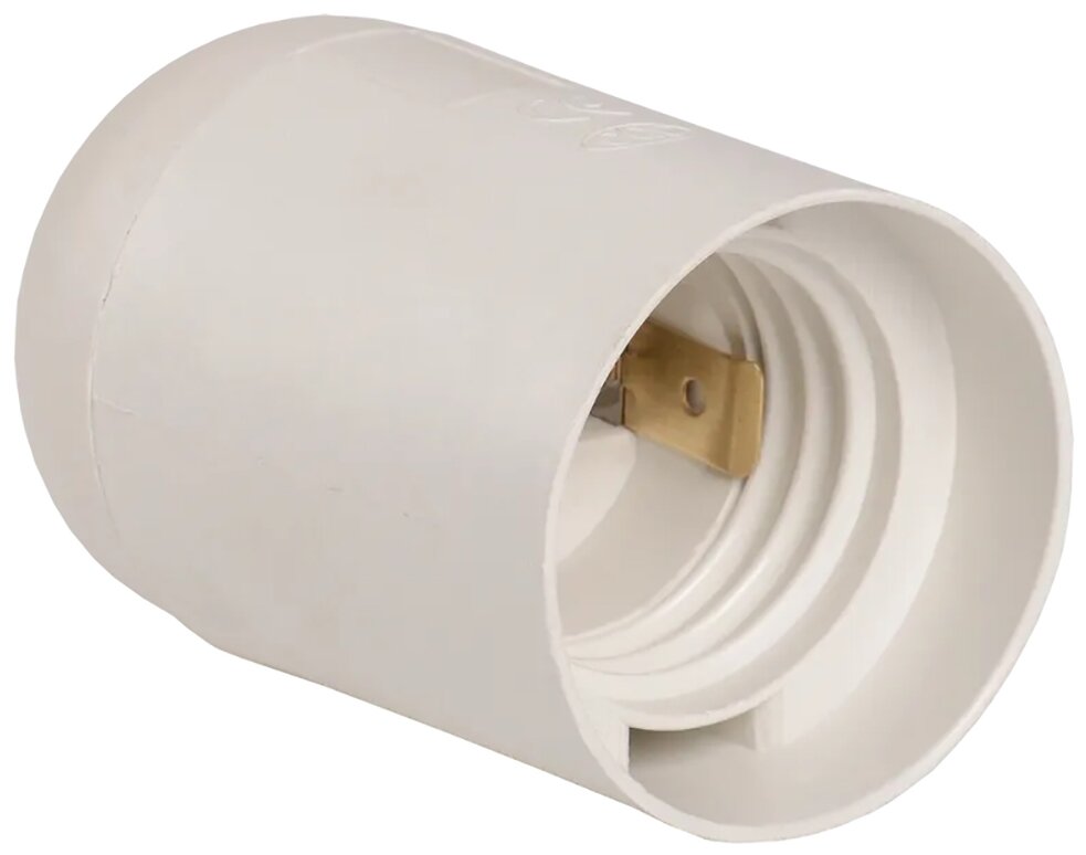 Подвесной пластиковый патрон IEK, Ппл27-04-К02 Е27, белый, индивидуальный пакет EPP10-04-02-K01
